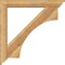 Ekena Millwork Westlake Traditional Rough Sawn Bracket w/ Offset Brace, Western Red Cedar, 6"W x 38"D x 38"H BKT0604X38X38WTL01RWR - alternate 2